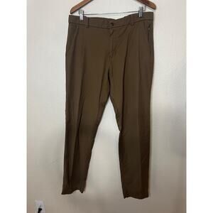 Lululemon Mens 34 Commission Pant Classic Qwick Chino Artifact Brown inseam 33"